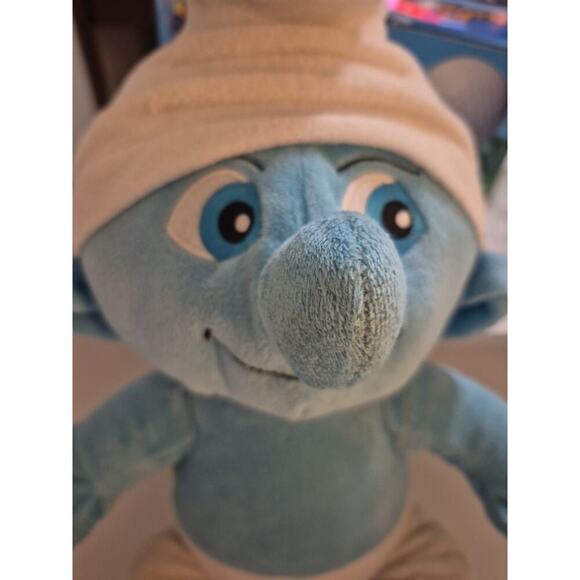 Build A Bear BAB Baby Smurf 16" Plush Stuffed Toy Rare Vintage May 2011 - Picture 2 of 6